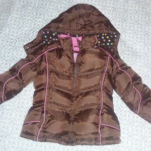 Weather Tamer Jackets & Coats - Hooded puffer jacket for girls, size 5-6 Weather Tamer Jackets & Coats - Hooded puffer jacket for girls, size 5-6